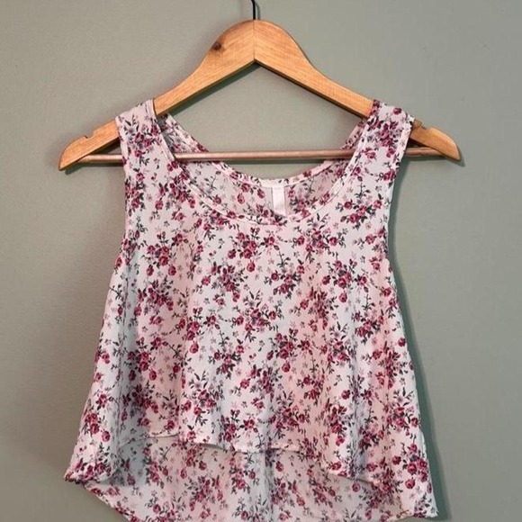 Fio Fio Tops - Floral tank top with tie back detail